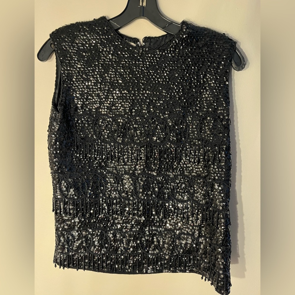 Gia Ninno sequined wool top size large